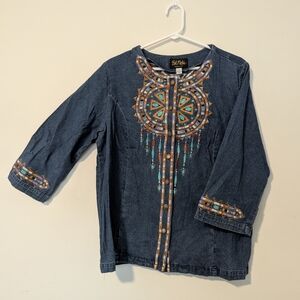 Embroidered Denim Jacket